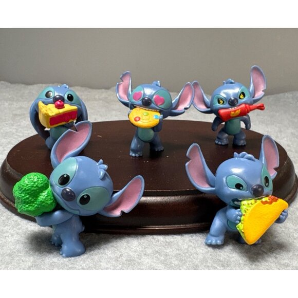 Just Play Disney Stitch Feed Me Series 3 Collectible Figures Set of 5 - Picture 2 of 8